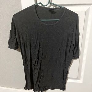 Stretchy Gray Agnes & Dora Quarter Sleeve Shirt